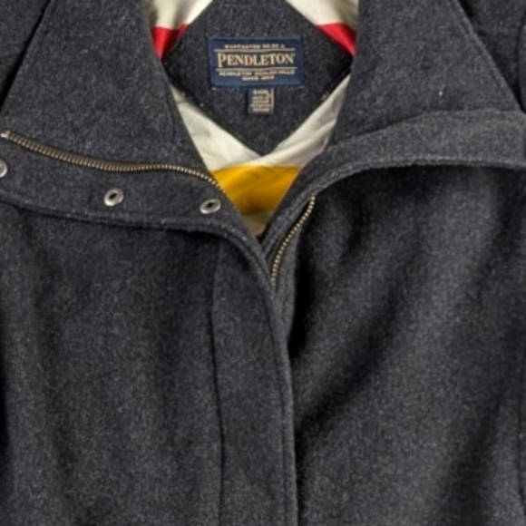 Pendleton Cascade Wool Blend Water-Resistant Hudson Bay Lined Coat Small   F250 - Picture 9 of 10
